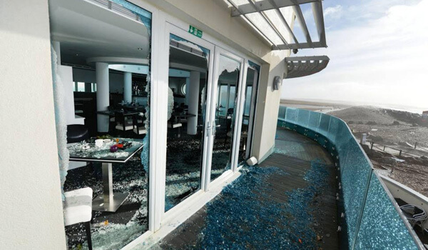 Commercial building damages